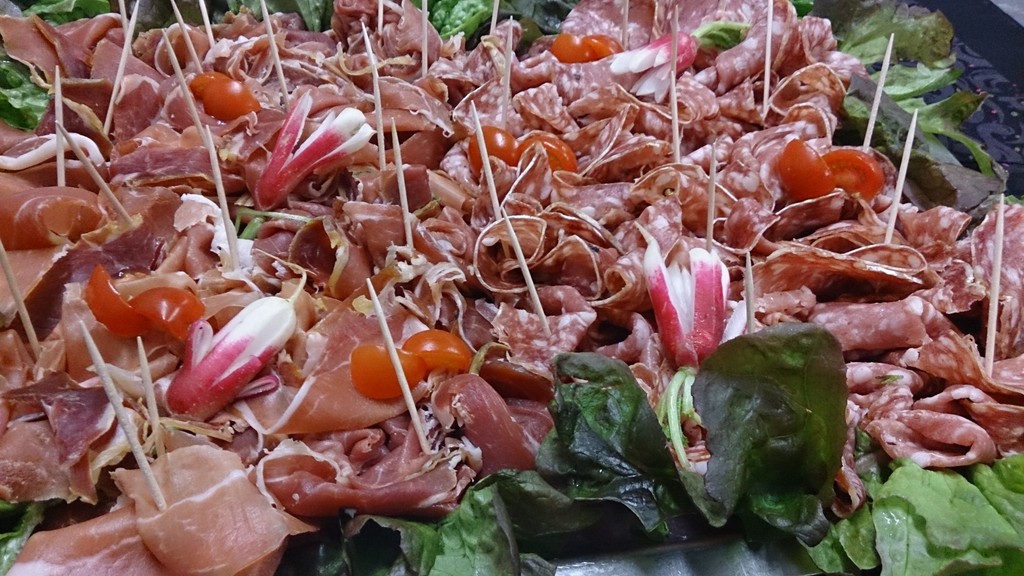 chiffonnade de charcuterie saint brieuc